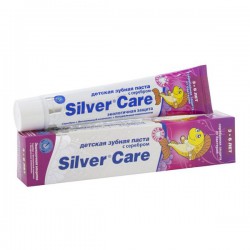 Зубная паста для детей от 3 до 6 лет, Silver Care (Сильвер Кэа) 50 мл Экологичная защита с серебром для девочек