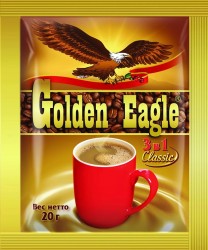 Напиток кофейный, Golden Eagle (Голден Игл) 20 г 10 шт Классик 3в1 растворимый пакет